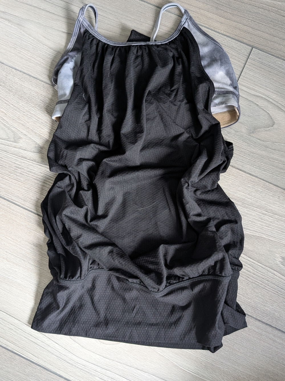 lululemon athletica Black Tank with Gray Straps